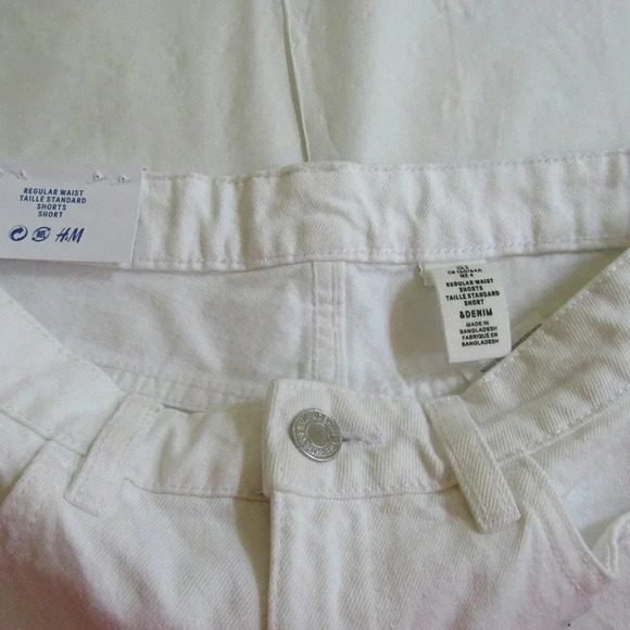 NWT H&M Regular Waist Cuffed 3" Inseam Shorts Sz 4 - Picture 3 of 4